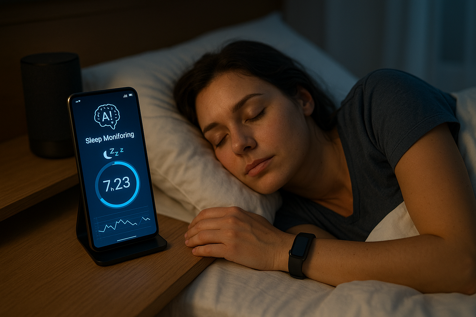 AI support in sleep monitoring using smart devices